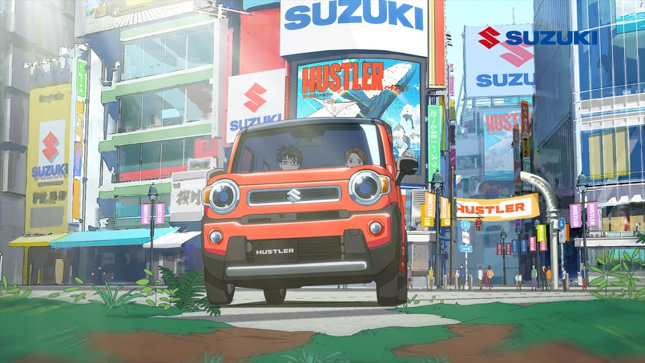 SUZUKI ハスラーCM「ハスラーワールド　森と光」篇(2021)　高坂希太郎氏が描くハスラーワールド、第三弾