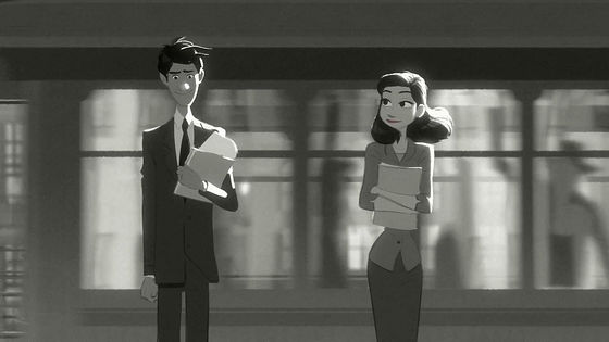 ディズニー Short Film Animation 『Paperman』(2012)　新しいToon Shaderや作画の試みが斬新。ジョン・カーズ監督