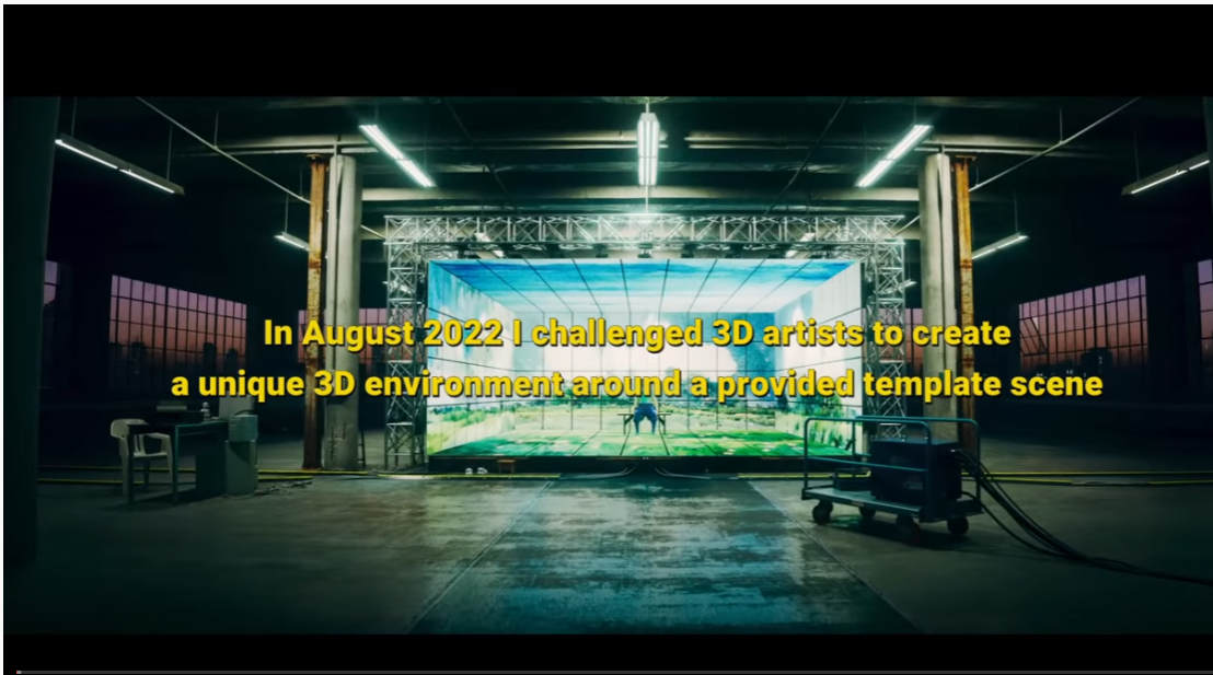 『Moving Meditations 3D Challenge』(2022) 同じモーションキャプチャーの動きの中で、キャラクター、背景を独創するアーチストたちのチャレンジ。全4時間30分の超超大作
